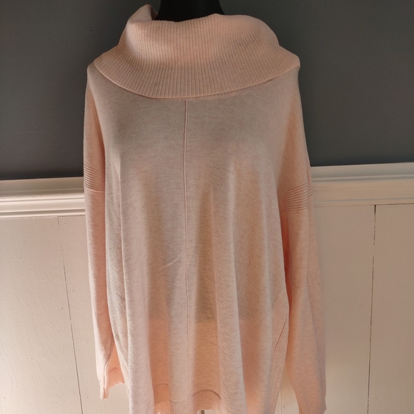 Verve Ami Size 1X Light Pink Knit Pullover Sweater - Picture 4 of 8